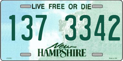NH license plate 1373342