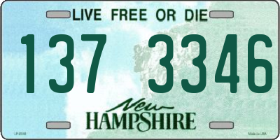 NH license plate 1373346