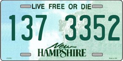 NH license plate 1373352