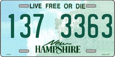 NH license plate 1373363