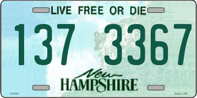 NH license plate 1373367