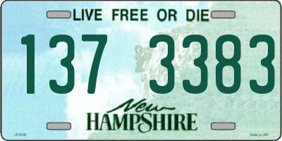 NH license plate 1373383