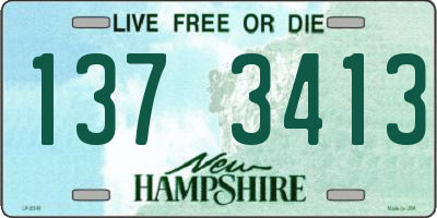 NH license plate 1373413