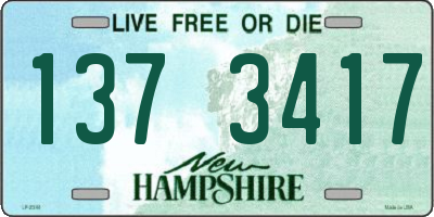 NH license plate 1373417