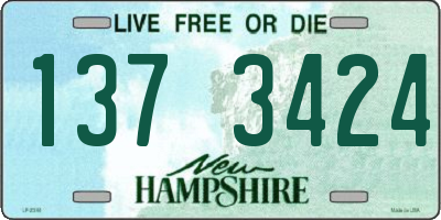 NH license plate 1373424