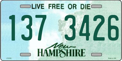 NH license plate 1373426