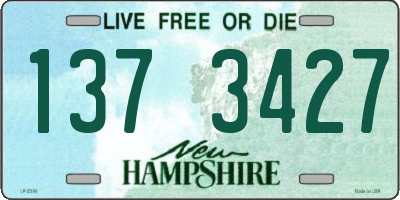 NH license plate 1373427