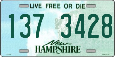 NH license plate 1373428