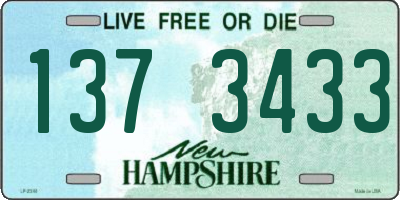 NH license plate 1373433