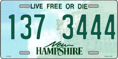 NH license plate 1373444