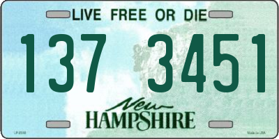 NH license plate 1373451