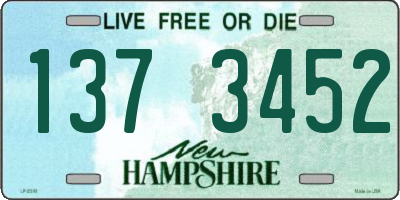 NH license plate 1373452