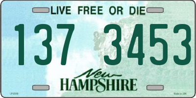 NH license plate 1373453