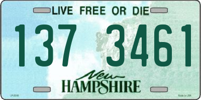 NH license plate 1373461