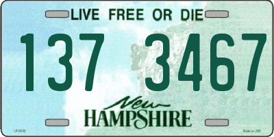 NH license plate 1373467