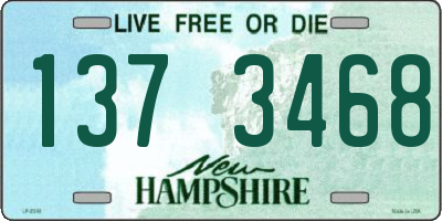 NH license plate 1373468