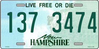 NH license plate 1373474