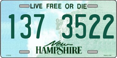 NH license plate 1373522