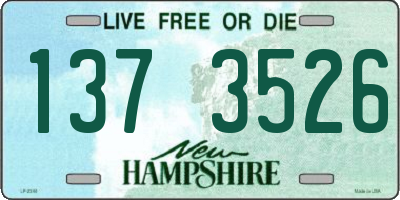 NH license plate 1373526