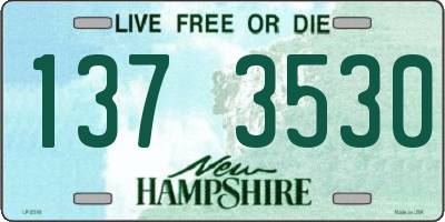 NH license plate 1373530