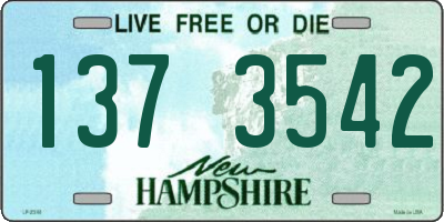 NH license plate 1373542
