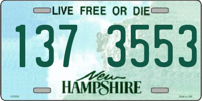 NH license plate 1373553
