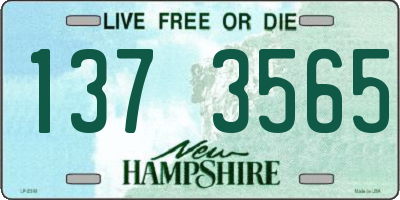 NH license plate 1373565