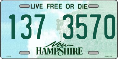 NH license plate 1373570