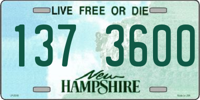 NH license plate 1373600