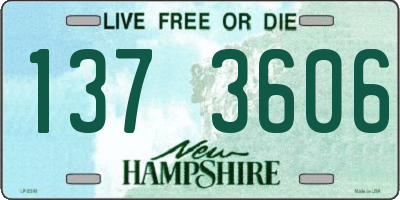 NH license plate 1373606