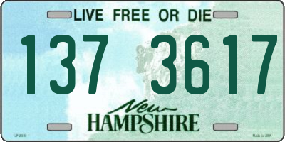 NH license plate 1373617