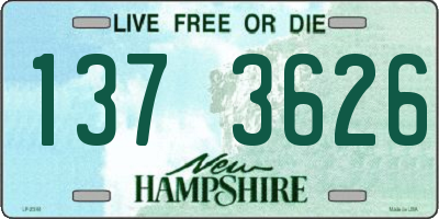 NH license plate 1373626