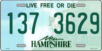 NH license plate 1373629