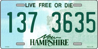 NH license plate 1373635