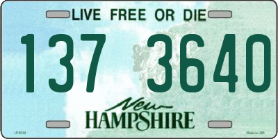 NH license plate 1373640