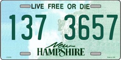 NH license plate 1373657