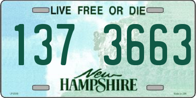 NH license plate 1373663