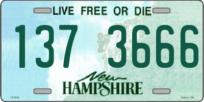 NH license plate 1373666