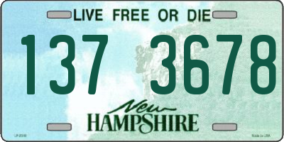NH license plate 1373678