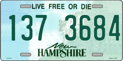 NH license plate 1373684