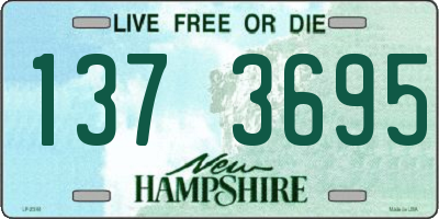 NH license plate 1373695