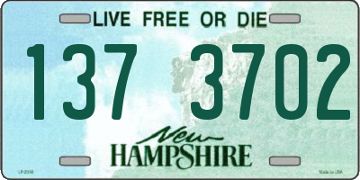 NH license plate 1373702