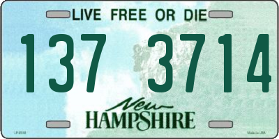 NH license plate 1373714
