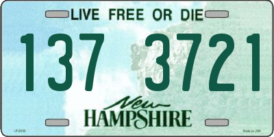NH license plate 1373721