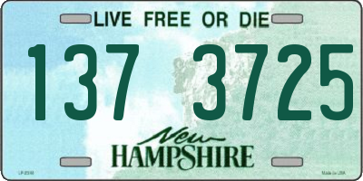 NH license plate 1373725