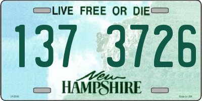 NH license plate 1373726