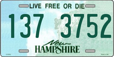 NH license plate 1373752