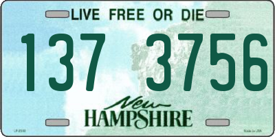 NH license plate 1373756