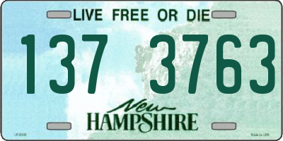 NH license plate 1373763