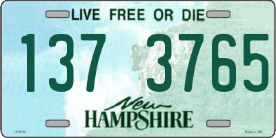 NH license plate 1373765